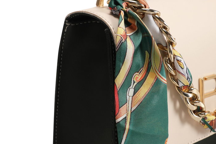 Lucky Bees Bolso Bandolera 918 Crema y Verde Oscuro